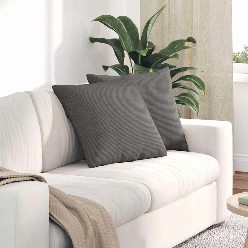 Μαξιλάρι Καναπέ 2 pcs Ανοιχτό γκρι 50 x 50 cm