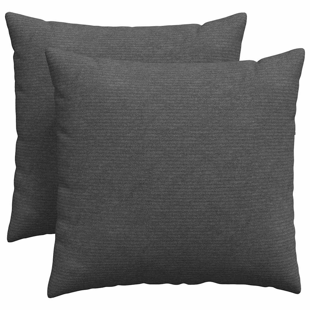 Μαξιλάρι Καναπέ 2 pcs Σκούρο Γκρι 50 x 50 cm