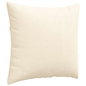Μαξιλάρι Καναπέ 2 pcs Κρεμ 50 x 50 cm Υφασμάτινο Κορντουρά