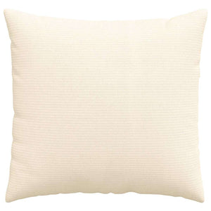Μαξιλάρι Καναπέ 2 pcs Κρεμ 50 x 50 cm Υφασμάτινο Κορντουρά