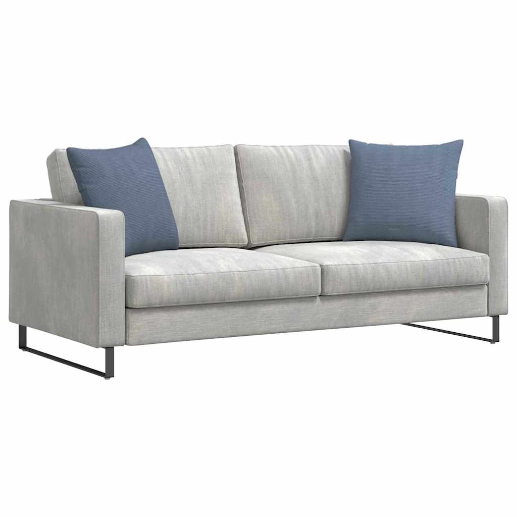 Μαξιλάρι Καναπέ 2 pcs Μπλε 50 x 50 cm Υφασμάτινο Κορντουρά