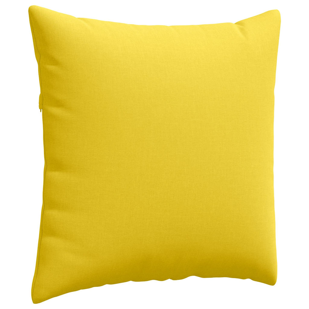 Μαξιλάρι Καναπέ 2 pcs Απαλό Κίτρινο 60 x 60 cm ύφασμα