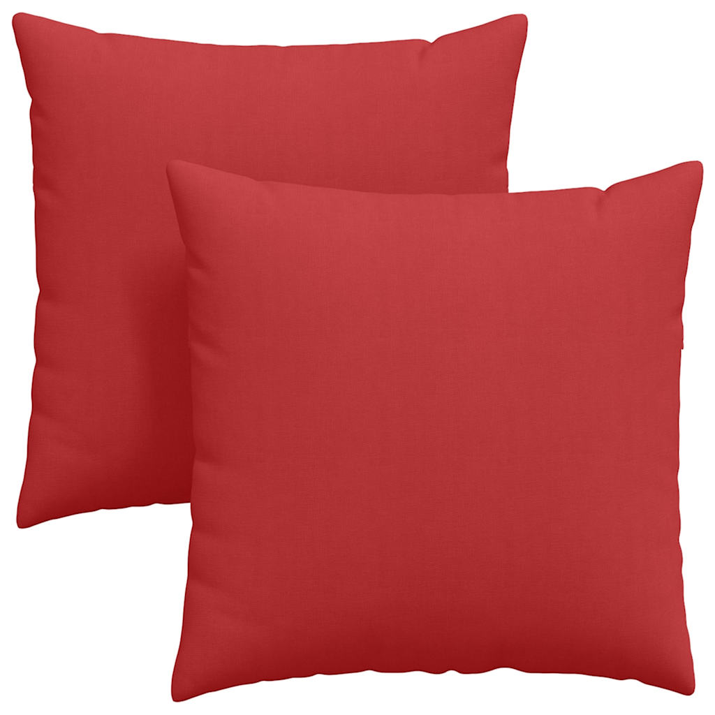 Μαξιλάρι Καναπέ 2 pcs Κόκκινο 60 x 60 cm ύφασμα