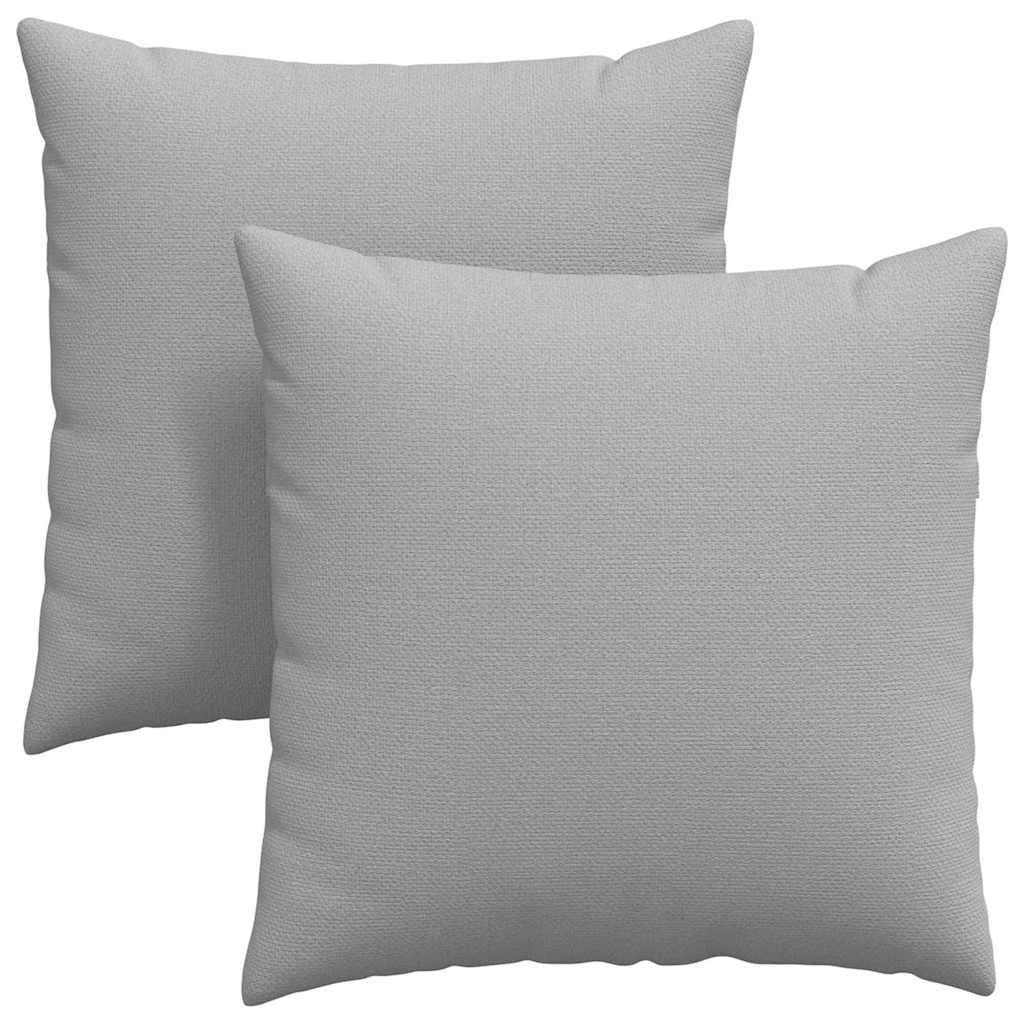 Μαξιλάρι Καναπέ 2 pcs Σκίουρος Γκρί 60 x 60 cm ύφασμα
