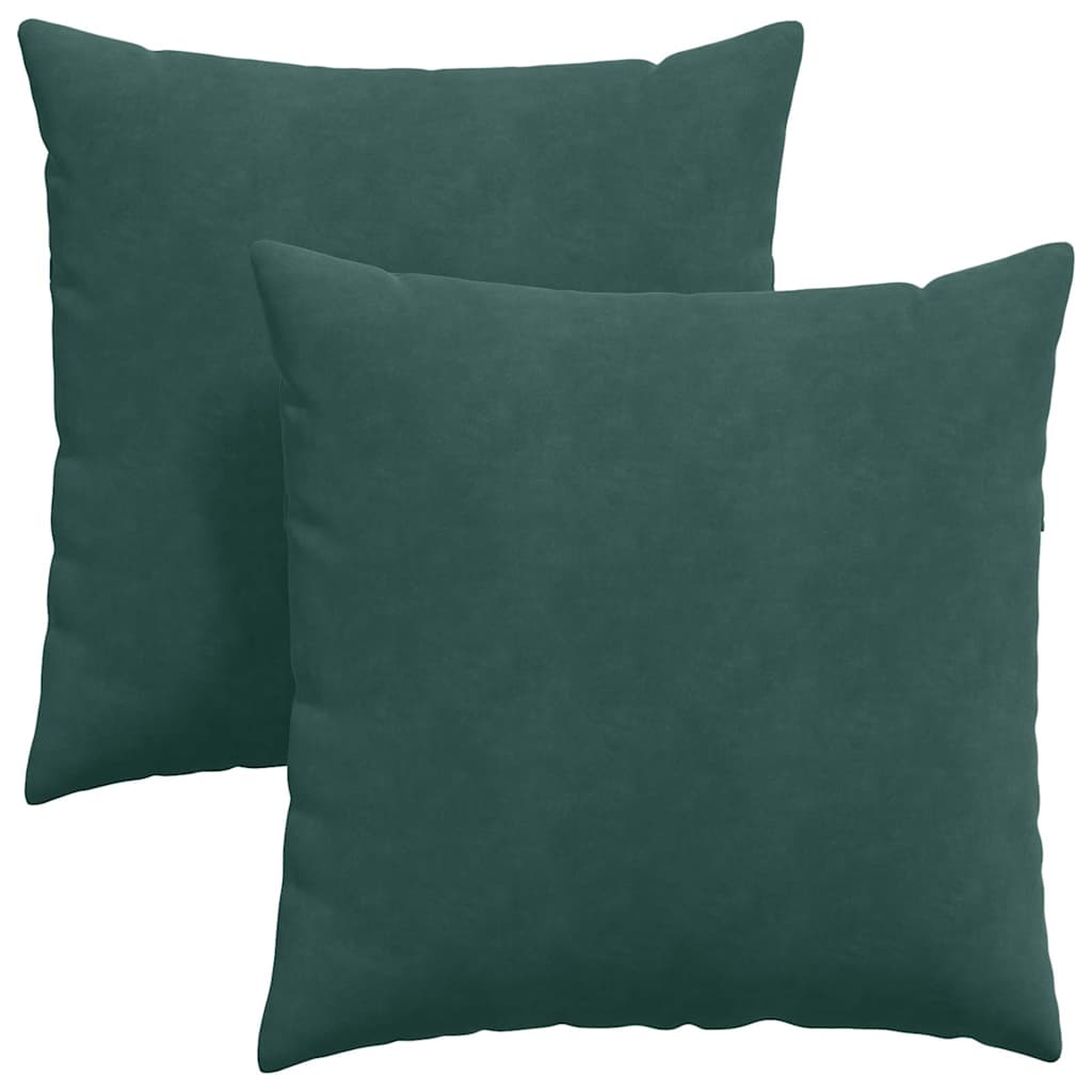 Μαξιλάρι Καναπέ 2 pcs Σκούρο Πράσινο 60 x 60 cm