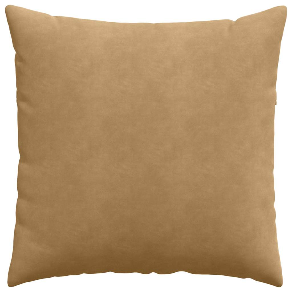Μαξιλάρι Καναπέ 2 pcs Καφέ 60 x 60 cm Υφασμάτινο Κορντουρά