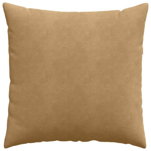 Μαξιλάρι Καναπέ 2 pcs Καφέ 60 x 60 cm Υφασμάτινο Κορντουρά