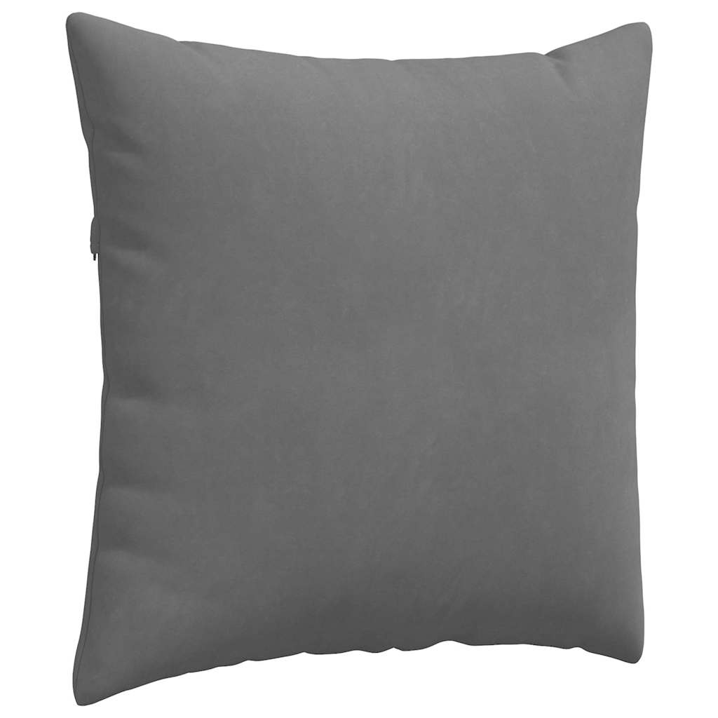 Μαξιλάρι Καναπέ 2 pcs Σκούρο Γκρι 60 x 60 cm ύφασμα