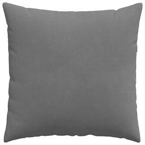 Μαξιλάρι Καναπέ 2 pcs Σκούρο Γκρι 60 x 60 cm ύφασμα