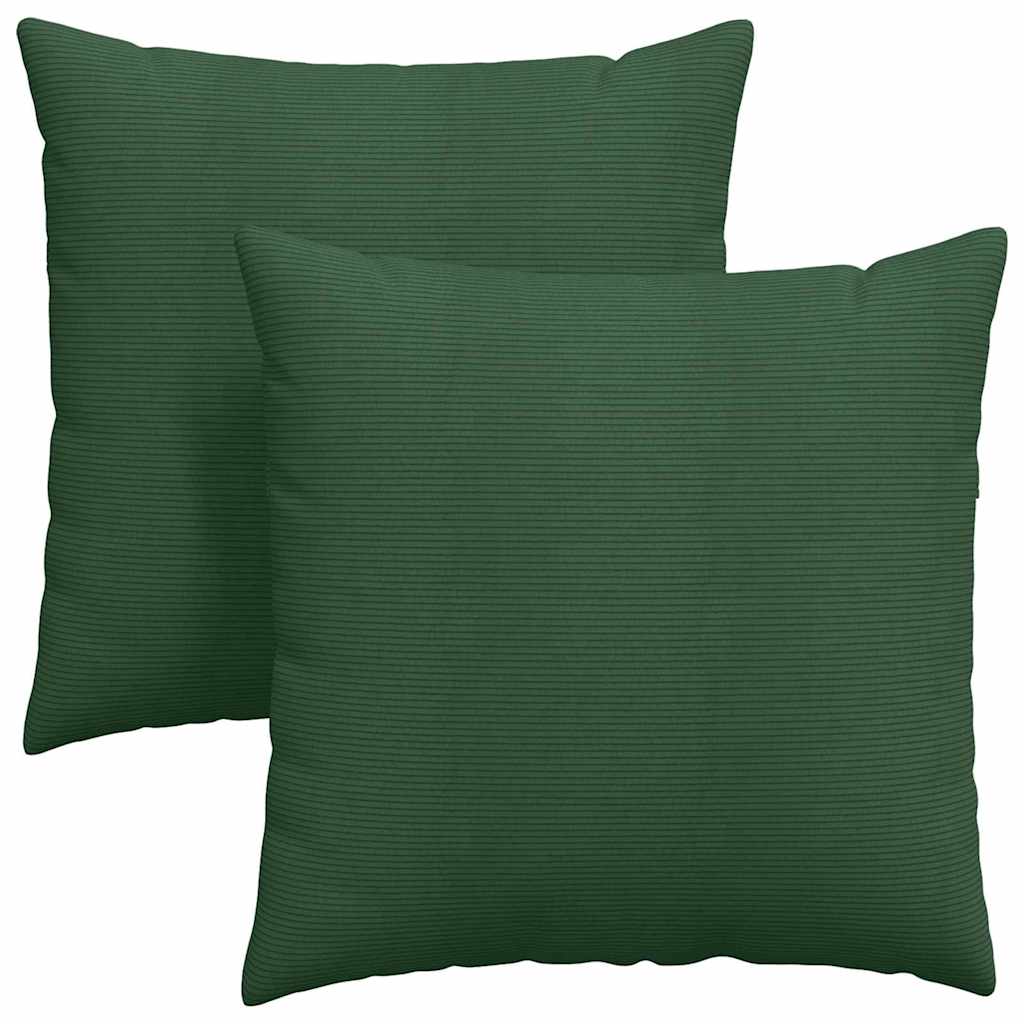 Μαξιλάρι Καναπέ 2 pcs Σκούρο Πράσινο 60 x 60 cm