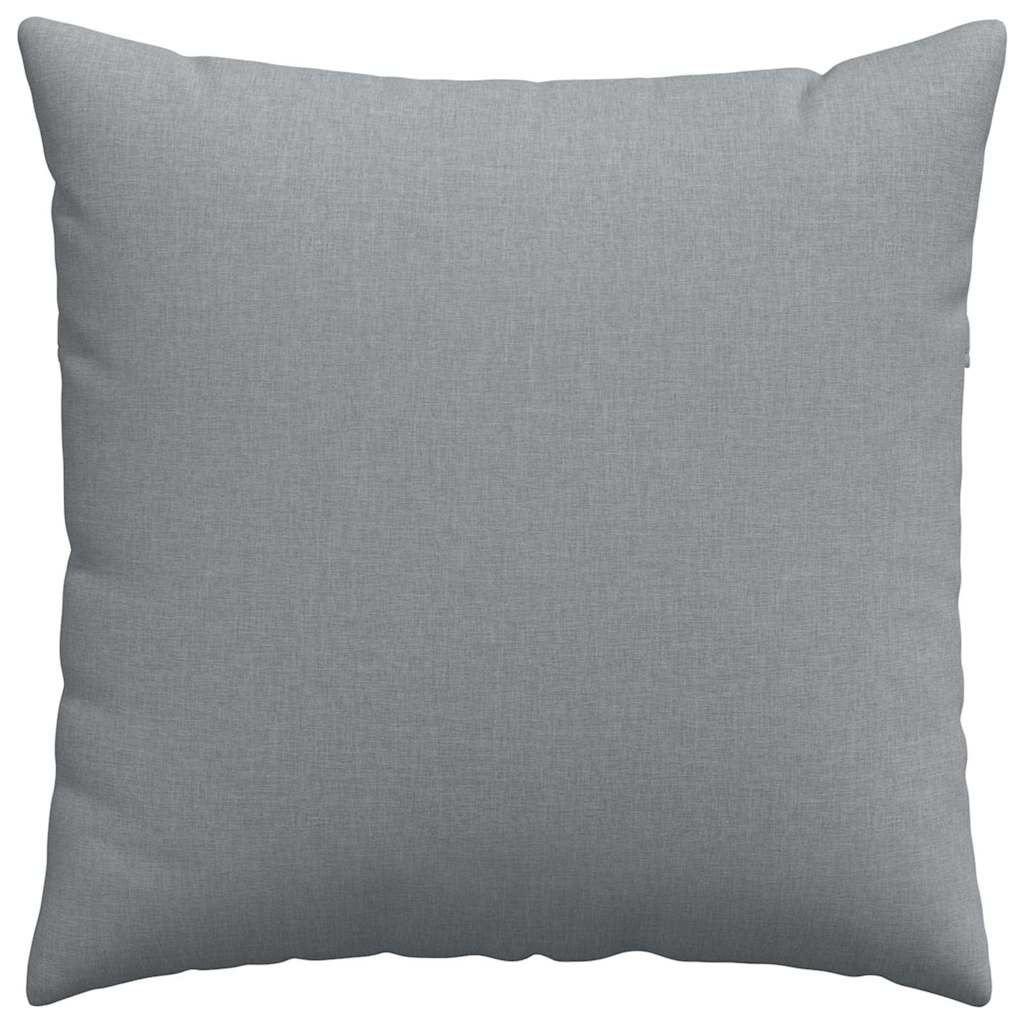 Μαξιλάρι Καναπέ 2 pcs Ανοιχτό γκρι 80 x 80 cm ύφασμα