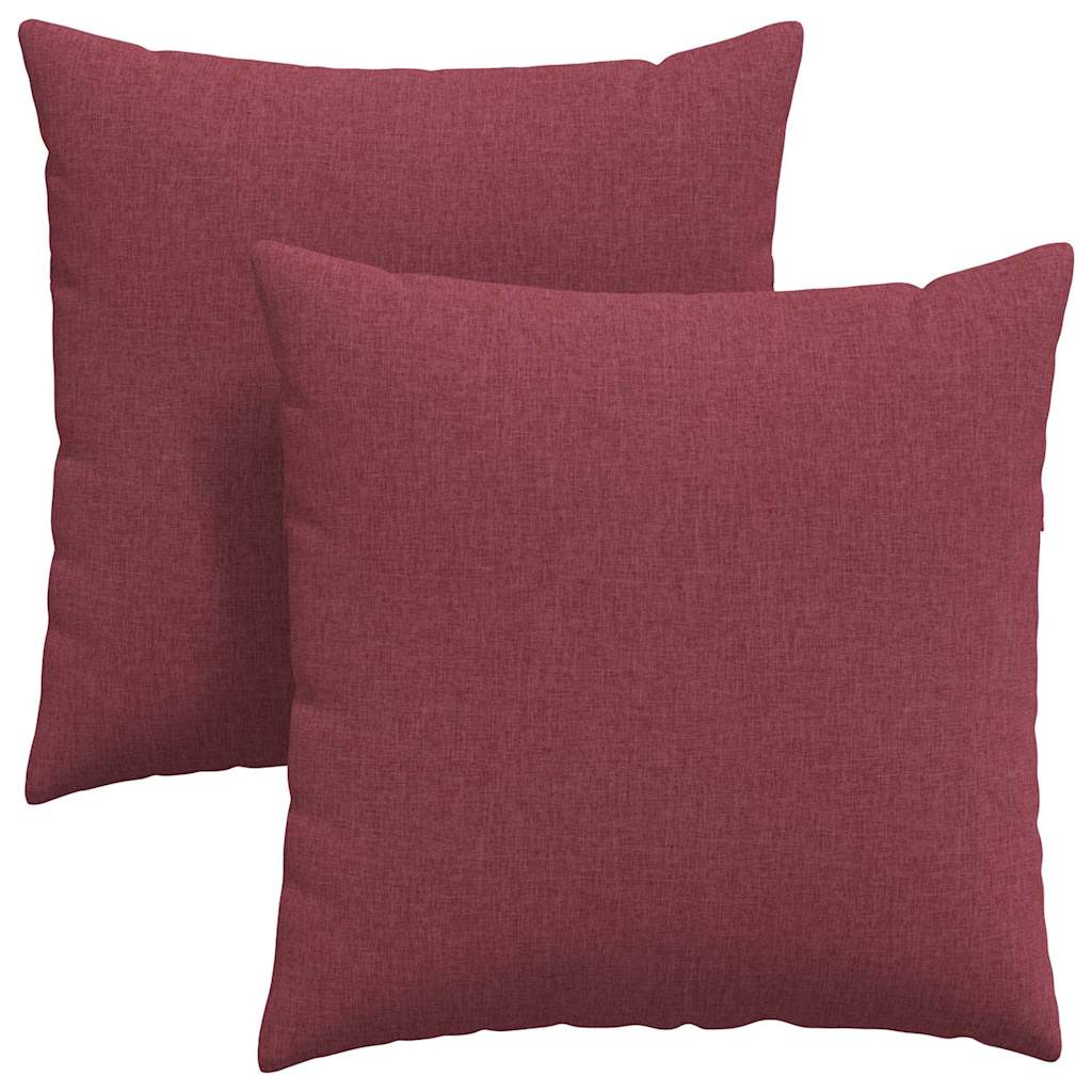 Μαξιλάρι Καναπέ 2 pcs Κόκκινο 80 x 80 cm ύφασμα