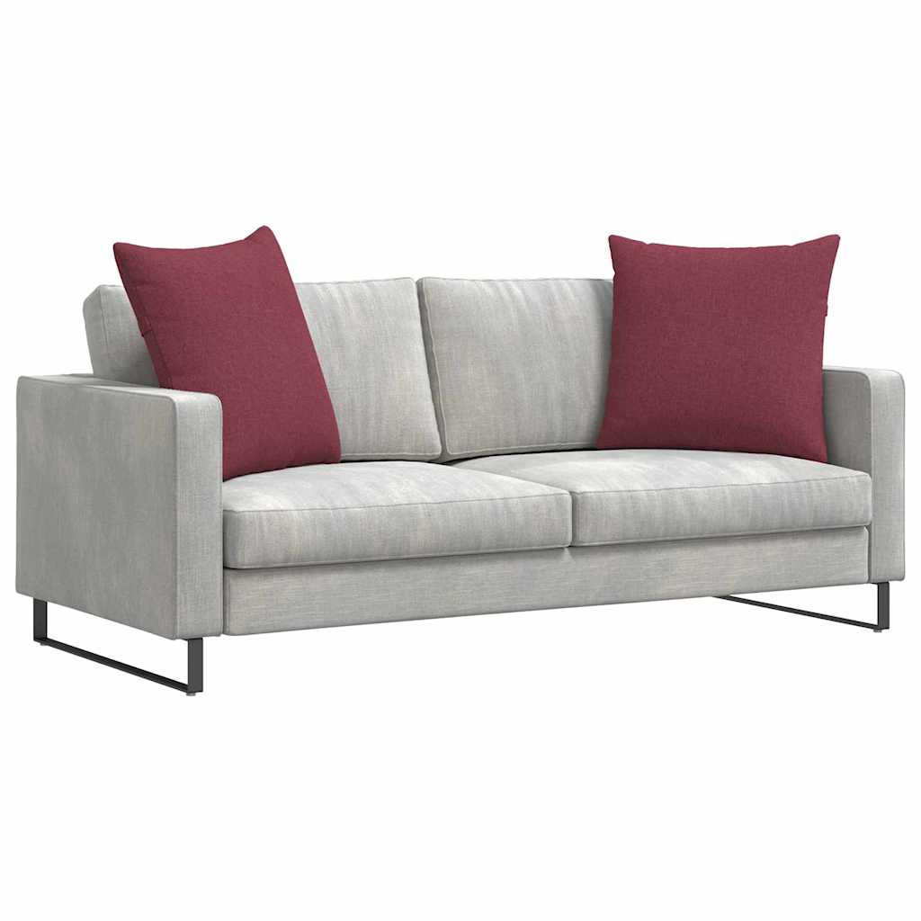 Μαξιλάρι Καναπέ 2 pcs Κόκκινο 80 x 80 cm ύφασμα