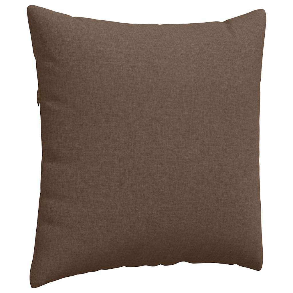Μαξιλάρι Καναπέ 2 pcs Καφέ 80 x 80 cm ύφασμα