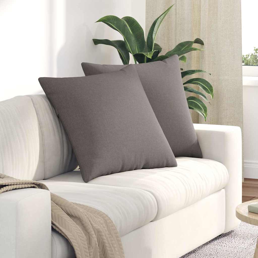 Μαξιλάρι Καναπέ 2 pcs Taupe 80 x 80 cm ύφασμα