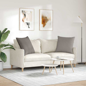Μαξιλάρι Καναπέ 2 τμχ. ύφασμα Taupe 80 x 80 cm