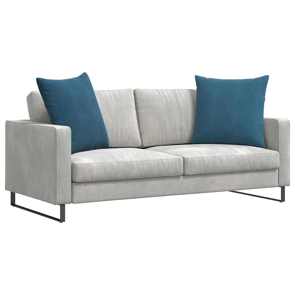 Μαξιλάρι Καναπέ 2 pcs Μπλε 80 x 80 cm Υφασμάτινο Κορντουρά