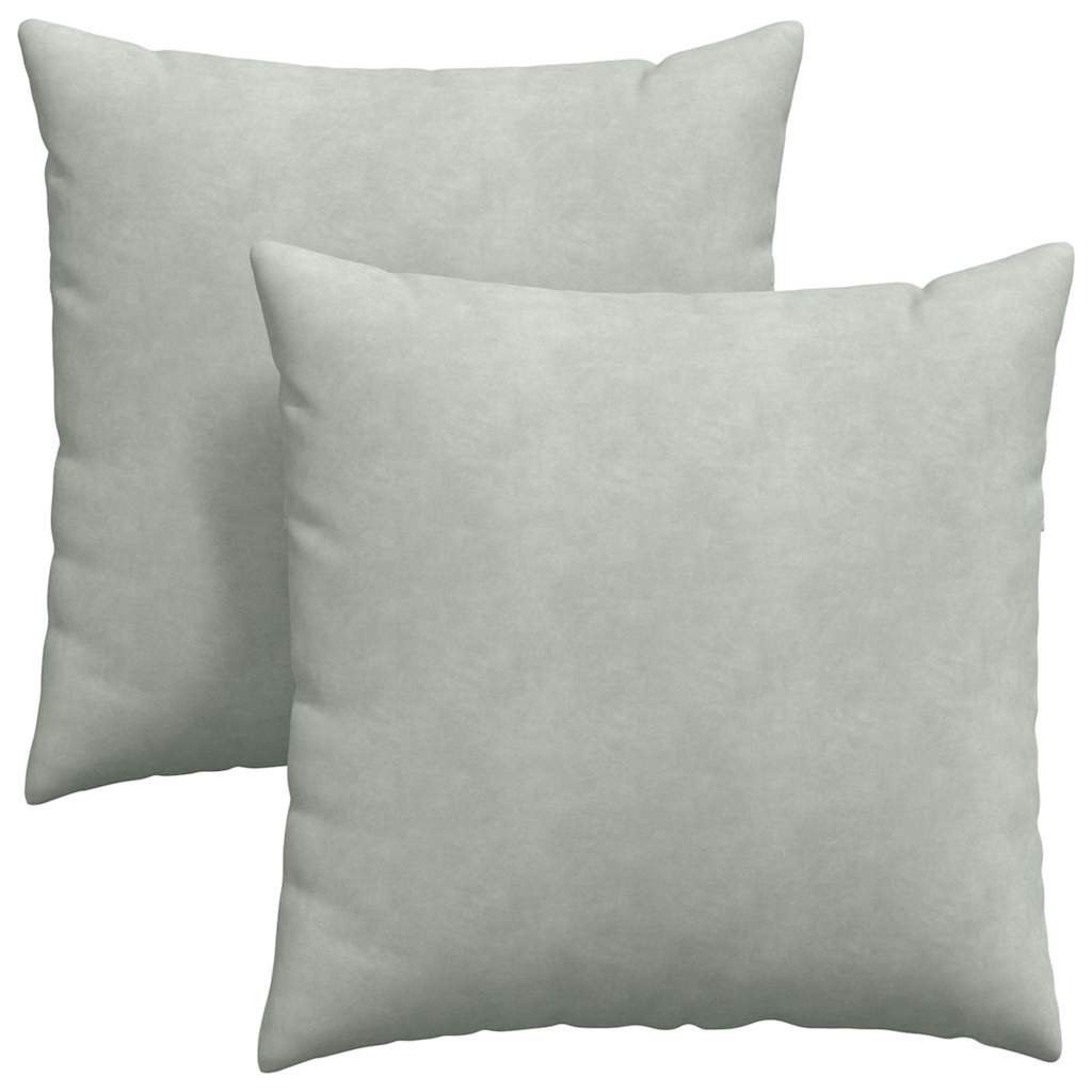 Μαξιλάρι Καναπέ 2 pcs Ανοιχτό γκρι 80 x 80 cm