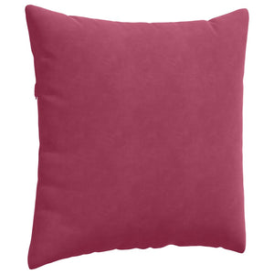 Μαξιλάρι Καναπέ 2 pcs Κόκκινο 80 x 80 cm Υφασμάτινο Κορντουρά