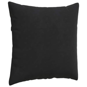 Μαξιλάρι Καναπέ 2 pcs Μαύρο 80 x 80 cm Υφασμάτινο Κορντουρά