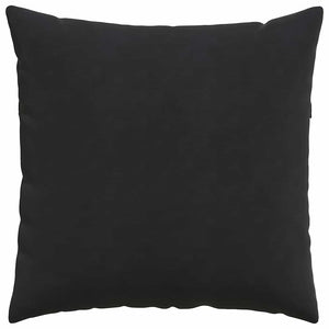 Μαξιλάρι Καναπέ 2 pcs Μαύρο 80 x 80 cm Υφασμάτινο Κορντουρά