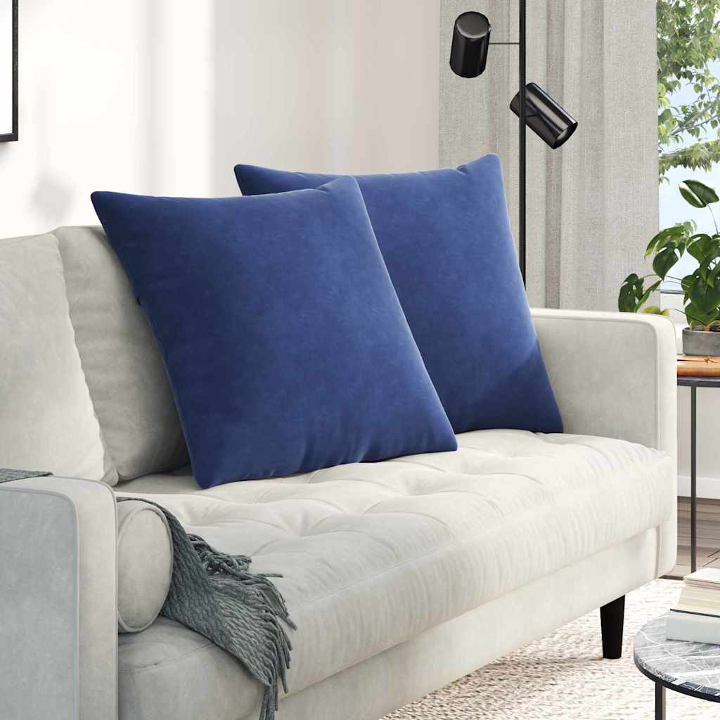 Μαξιλάρι Καναπέ 2 pcs Μπλε Αστυνομίας 80 x 80 cm