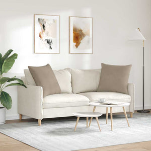Μαξιλάρι Καναπέ 2 τμχ. ύφασμα Taupe 80 x 80 cm