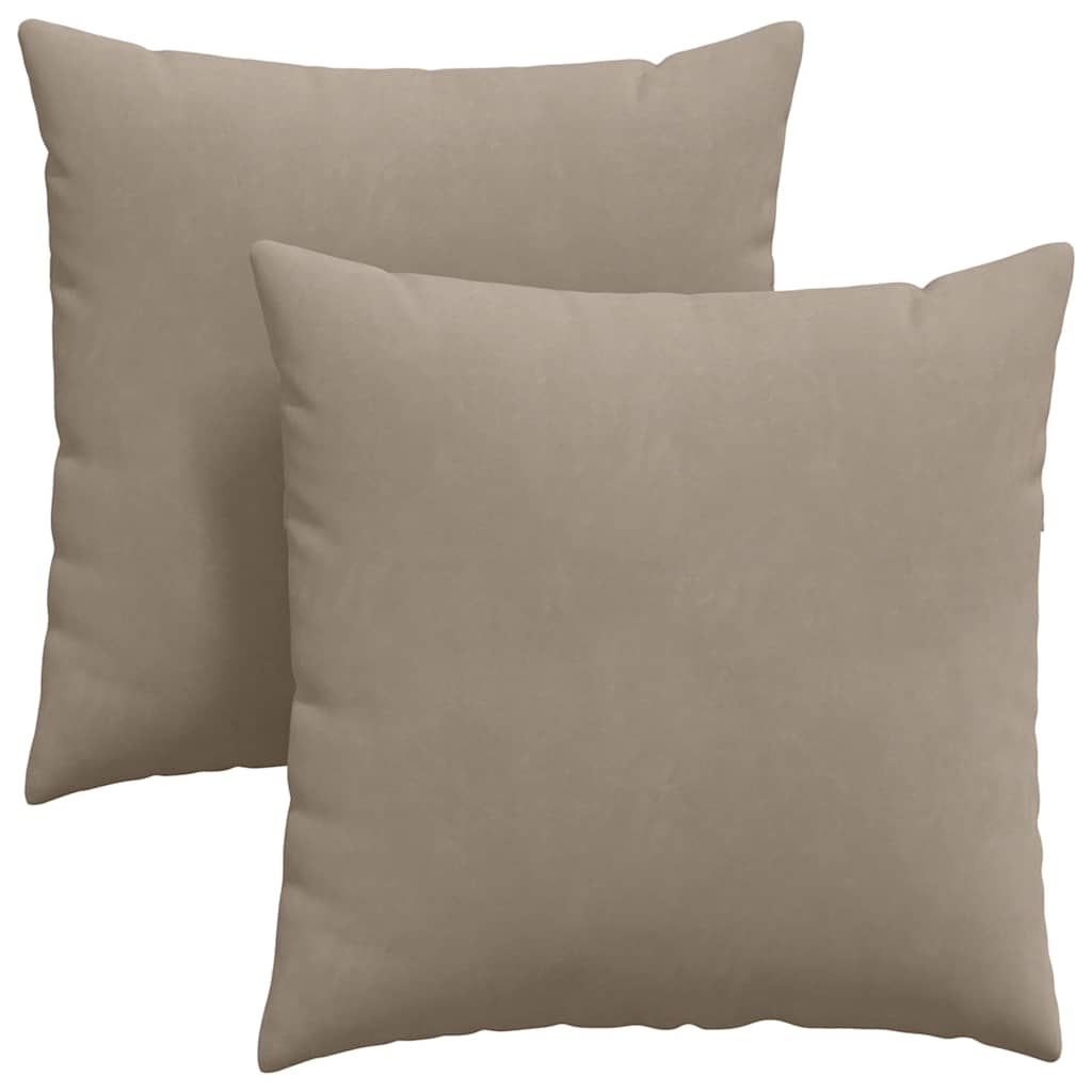 Μαξιλάρι Καναπέ 2 pcs Taupe 80 x 80 cm ύφασμα
