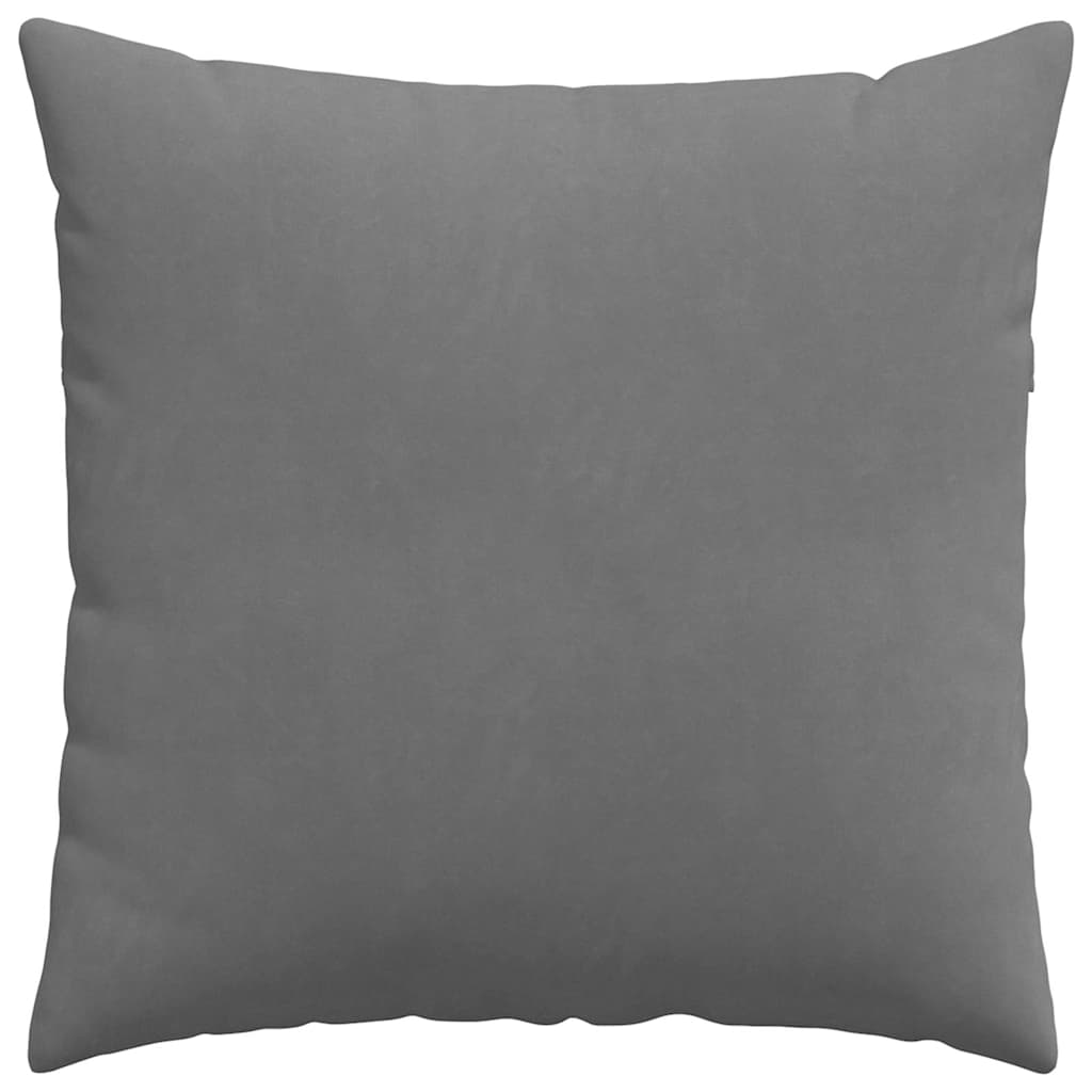 Μαξιλάρι Καναπέ 2 pcs Σκούρο Γκρι 80 x 80 cm ύφασμα