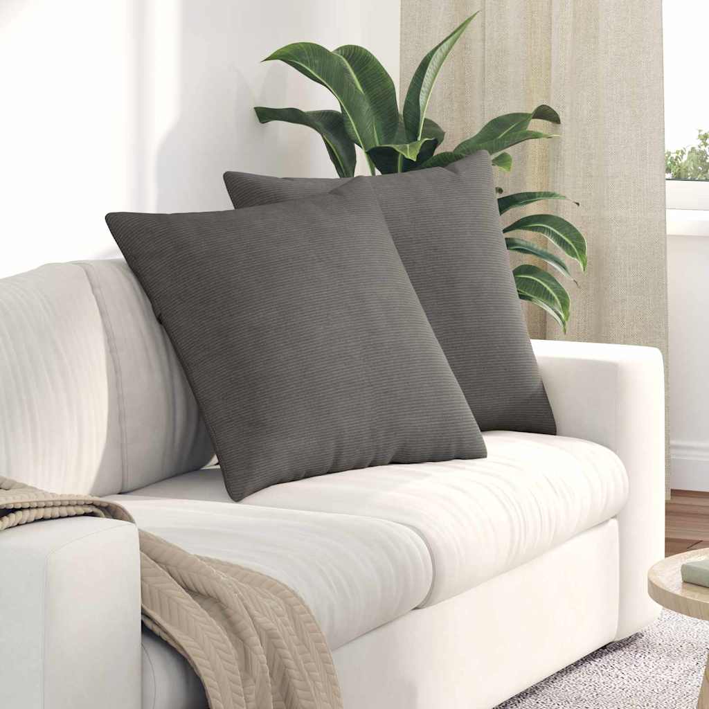 Μαξιλάρι Καναπέ 2 pcs Ανοιχτό γκρι 80 x 80 cm