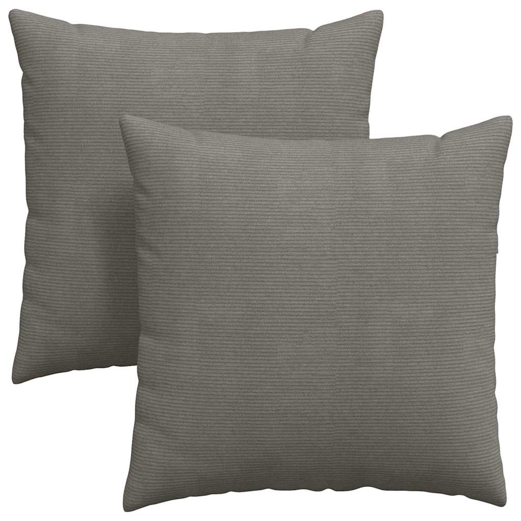 Μαξιλάρι Καναπέ 2 pcs Ανοιχτό γκρι 80 x 80 cm