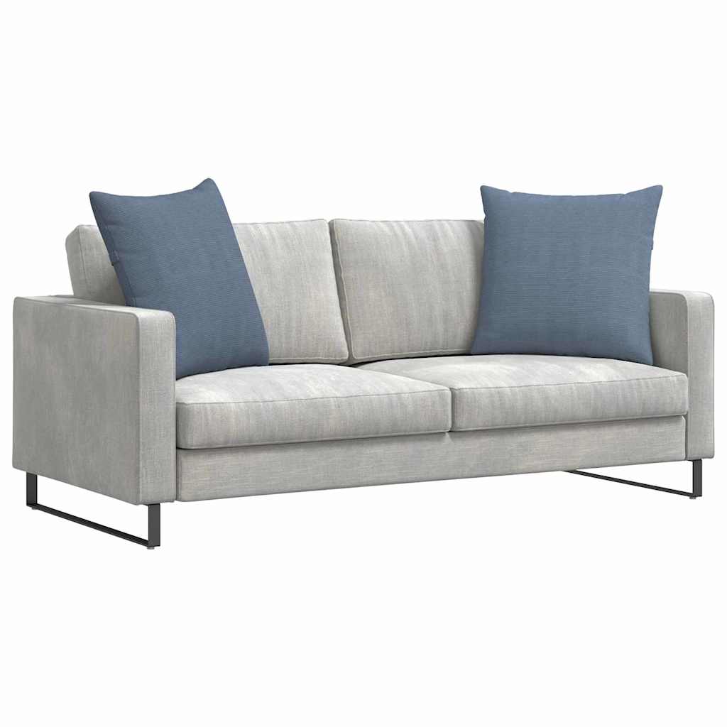 Μαξιλάρι Καναπέ 2 pcs Μπλε 80 x 80 cm Υφασμάτινο Κορντουρά