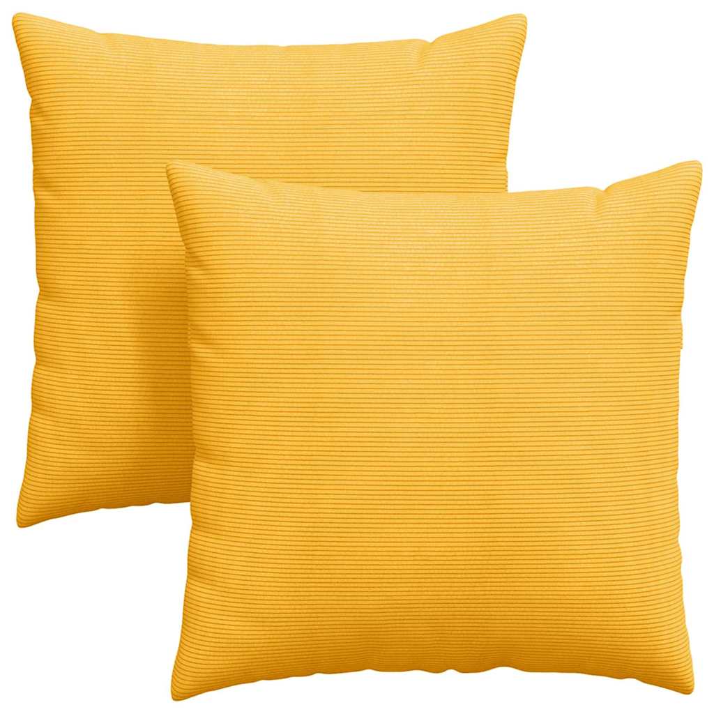 Μαξιλάρι Καναπέ 2 pcs Απαλό Κίτρινο 80 x 80 cm