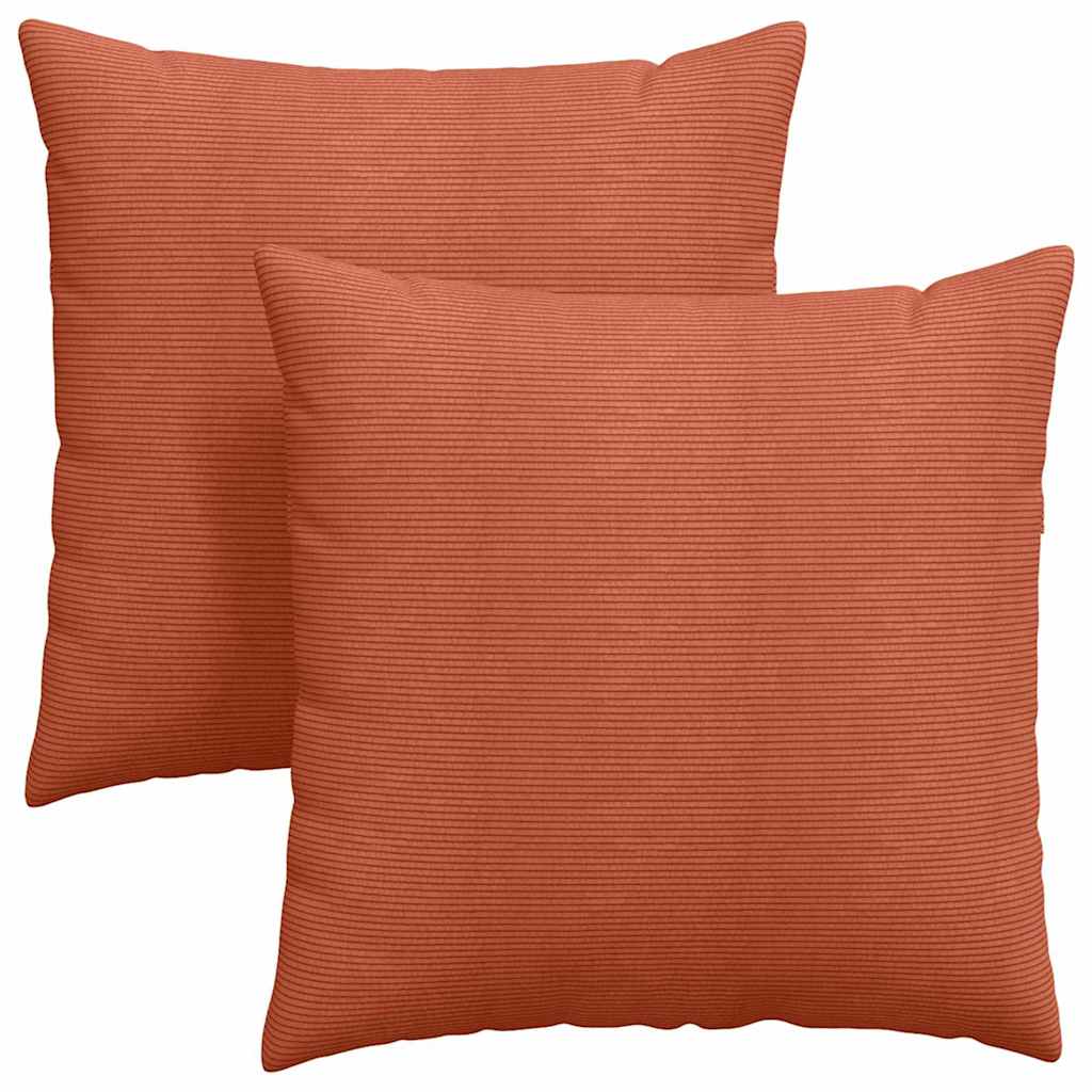 Μαξιλάρι Καναπέ 2 pcs Κόκκινο Πορτοκαλί 80 x 80 cm