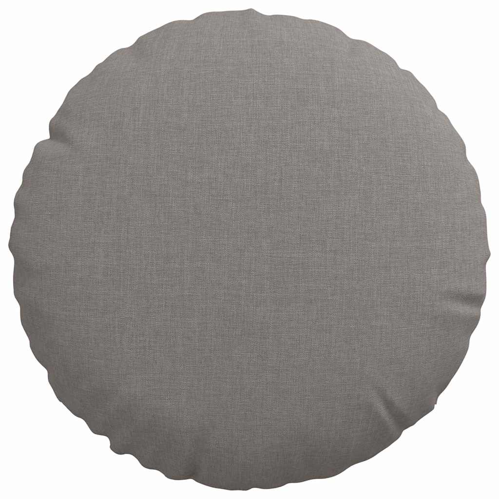 Μαξιλάρια καθισμάτων 2 pcs Taupe Ø30 x 13 εκ ύφασμα