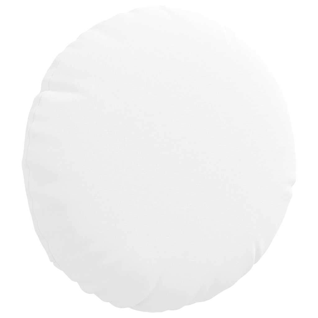 Μαξιλάρια καθισμάτων 2 pcs Λευκό Ø30 x 13 εκ ύφασμα