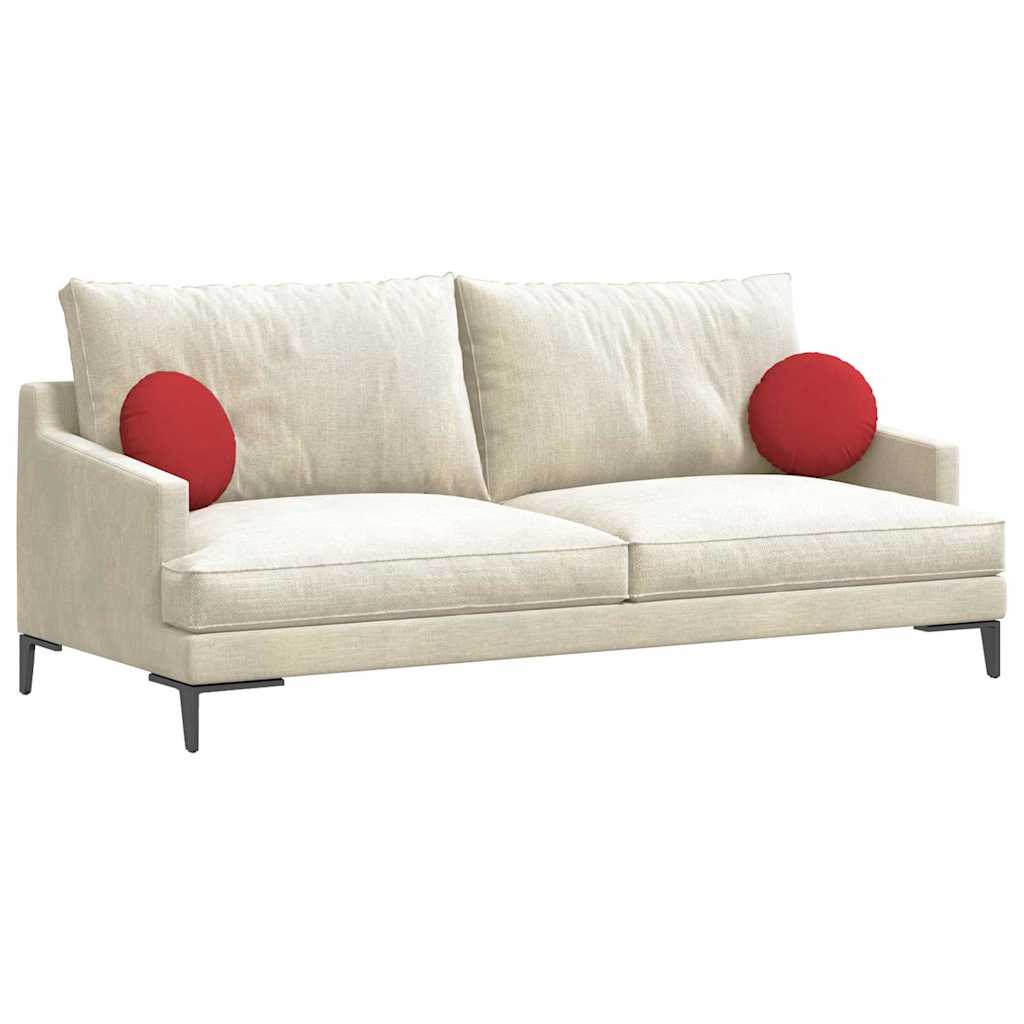 Μαξιλάρια καθισμάτων 2 pcs Κόκκινο Ø30 x 13 εκ ύφασμα