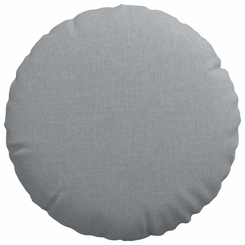 Μαξιλάρια καθισμάτων 2 pcs Ανοιχτό γκρι Ø40 x 13 εκ ύφασμα