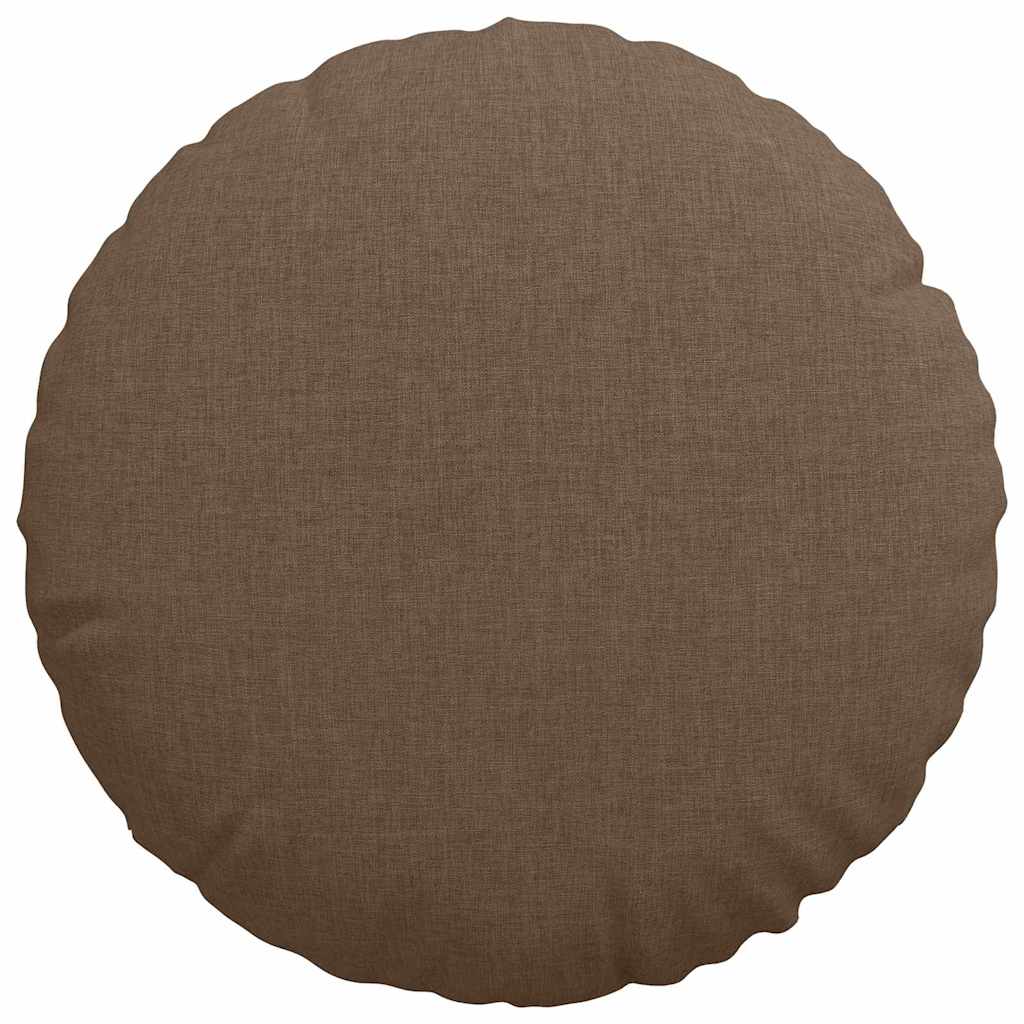 Μαξιλάρια καθισμάτων 2 pcs Καφέ Ø40 x 13 εκ ύφασμα