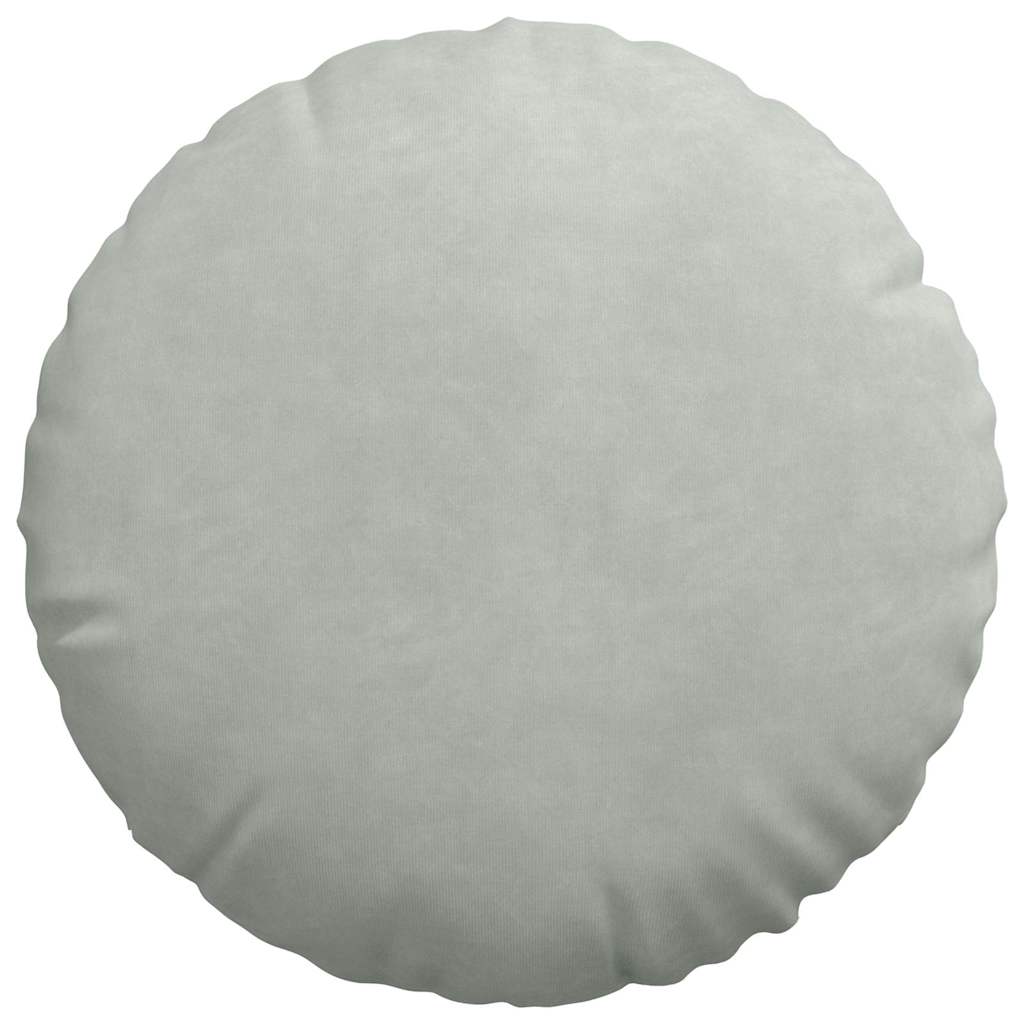 Μαξιλάρια καθισμάτων 2 pcs Ανοιχτό γκρι Ø 40 x 13 εκ. Βελούδο