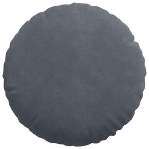Μαξιλάρια καθισμάτων 2 pcs Σκούρο Γκρι Ø 40 x 13 εκ. Βελούδο