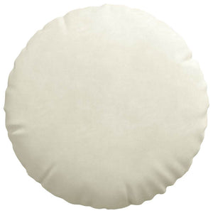 Μαξιλάρια καθισμάτων 2 pcs Κρεμ Ø 40 x 13 εκ. Βελούδο