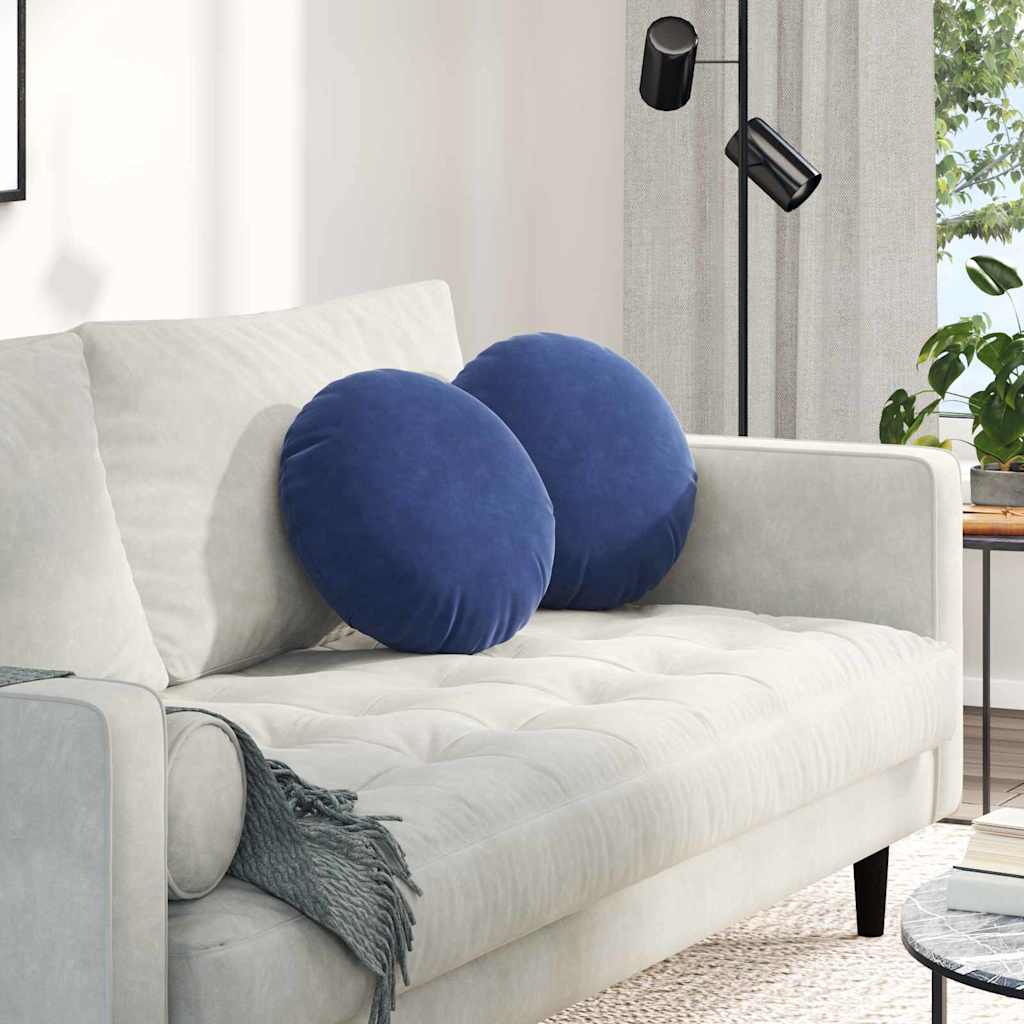 Μαξιλάρια καθισμάτων 2 pcs Μπλε Αστυνομίας Ø 40 x 13 εκ.