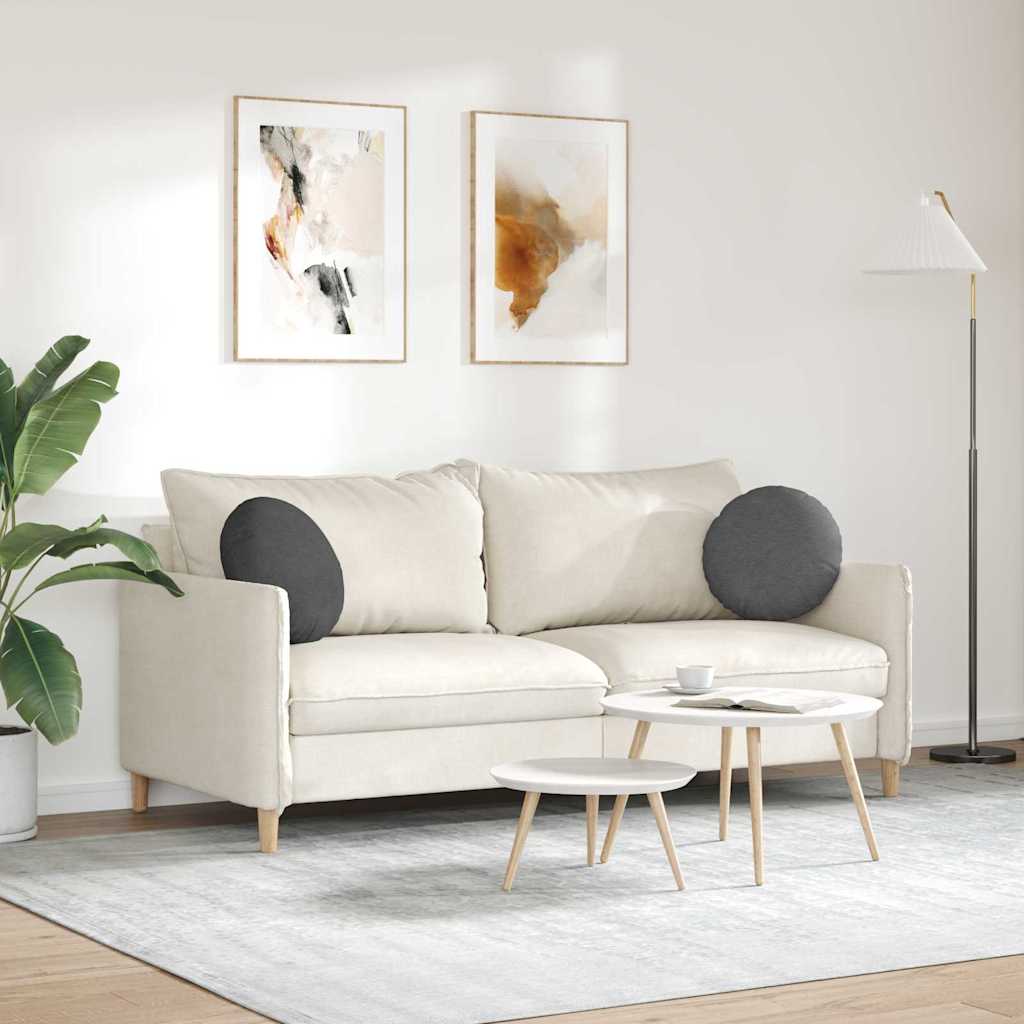 Μαξιλάρια καθισμάτων 2 pcs Σκούρο Γκρι Ø 40 cm