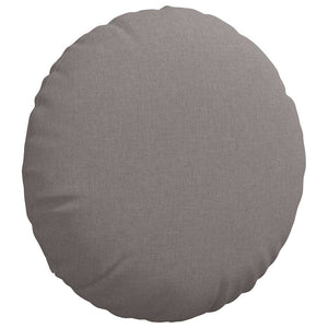 Μαξιλάρια καθισμάτων 2 τμχ. Ύφασμα Taupe Ø50 x 19 εκ