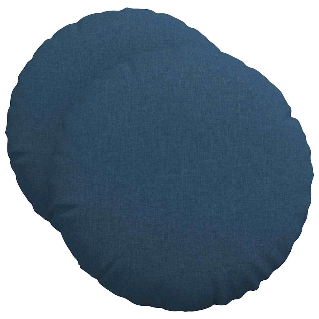 Μαξιλάρια καθισμάτων 2 pcs Μπλε Ø50 x 19 εκ ύφασμα