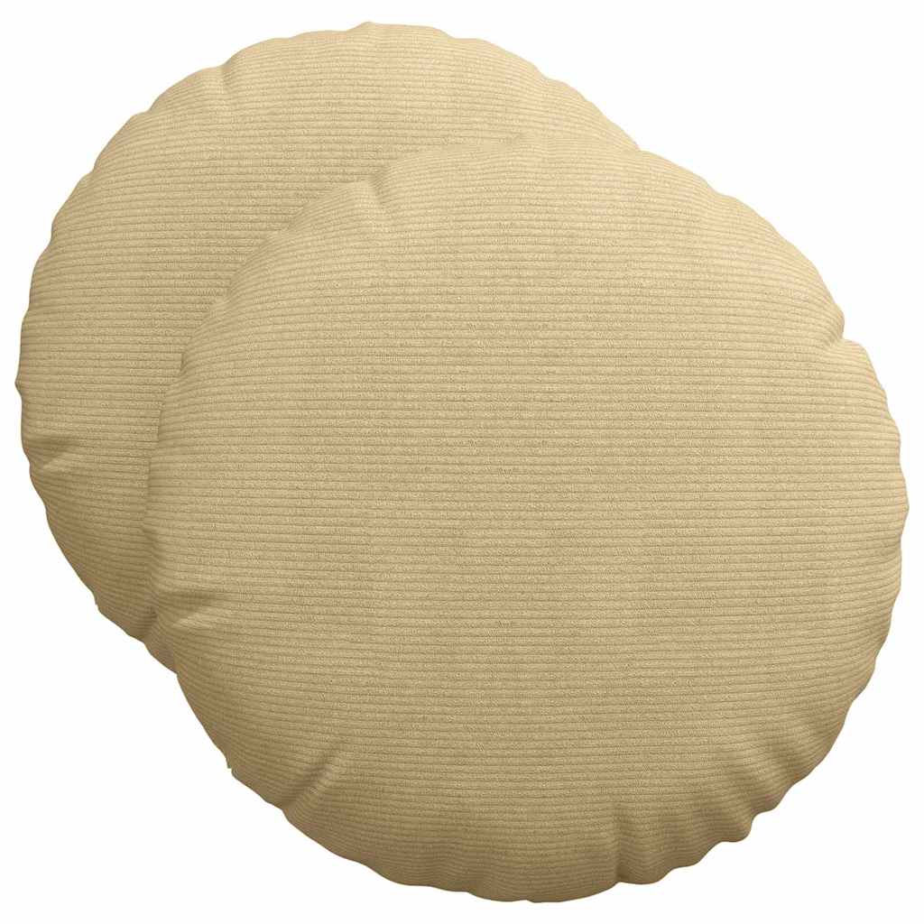 Μαξιλάρια καθισμάτων 2 pcs Γκρι Πράσινο Ø50 x 19 εκ