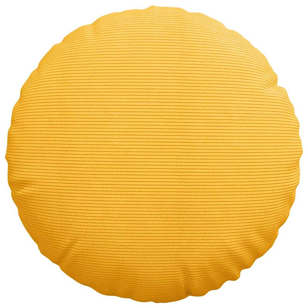 Μαξιλάρια καθισμάτων 2 pcs Απαλό Κίτρινο Ø 50 cm - Pakobazaar