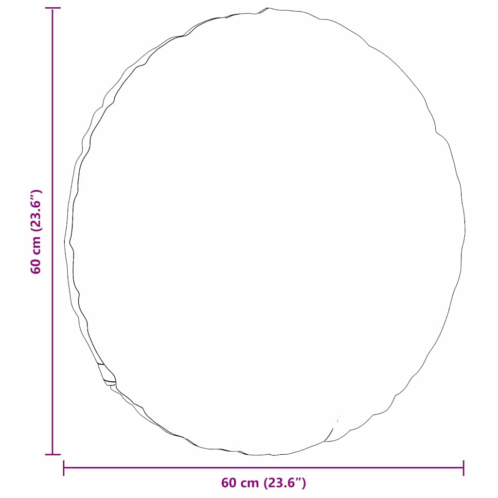 Μαξιλάρια καθισμάτων 2 pcs Καφέ Ø60 x 21 εκ ύφασμα