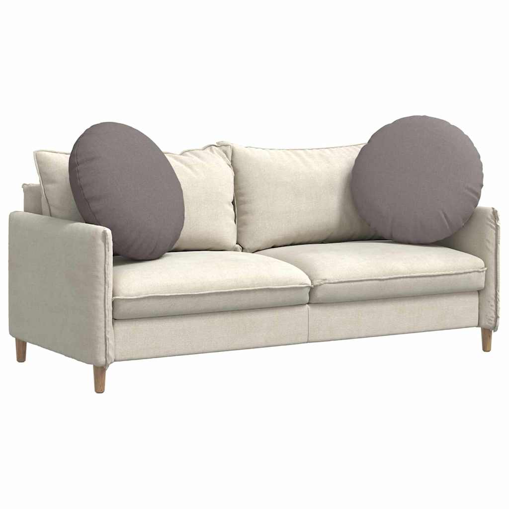 Μαξιλάρια καθισμάτων 2 pcs Taupe Ø60 x 21 εκ ύφασμα